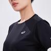 Asics Soft And Comfortable Round Neck Pullover Short Sleeve T-Shirt Women Tops Black 2012C903-001