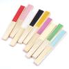 1pc Personalized Engraved Bamboo Hand Fans Foldable DIY Hand-Painted Solid Color Wooden Fan Gift Antiquity Folding Fan Wholesale