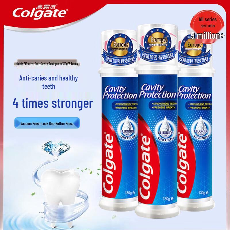Colgate European Dual Fluoride Pump Toothpaste