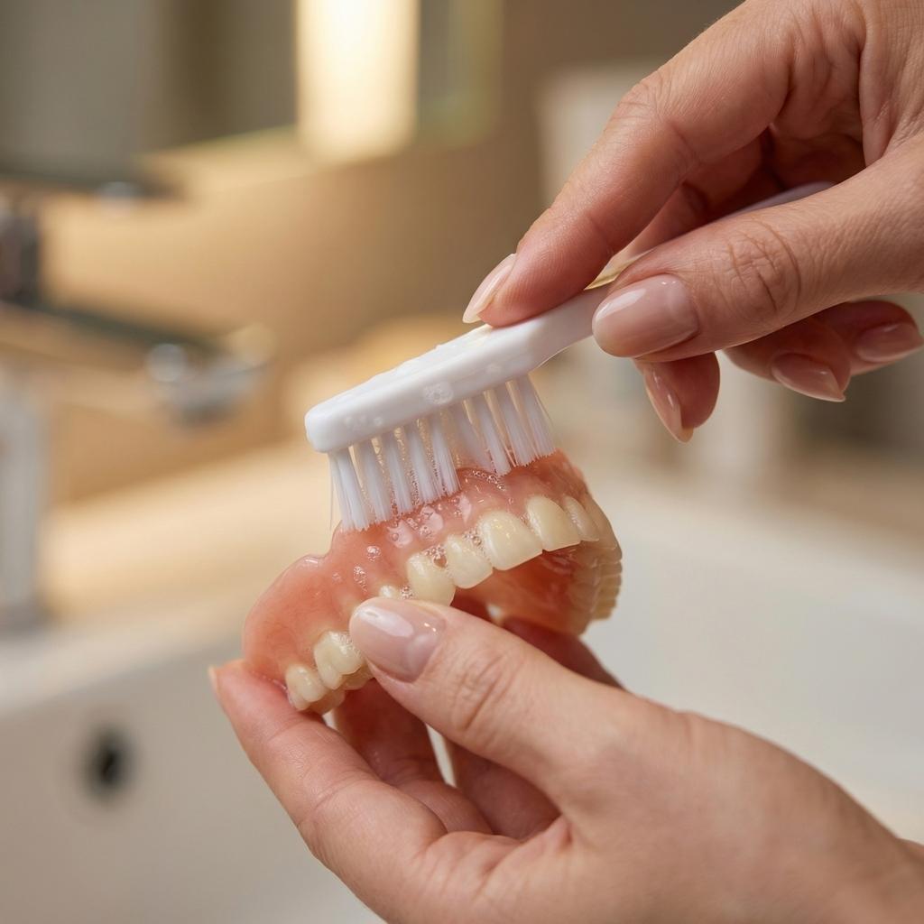 Portable Braces Cleaning Box Denture Cleaner Portable Teeth Box