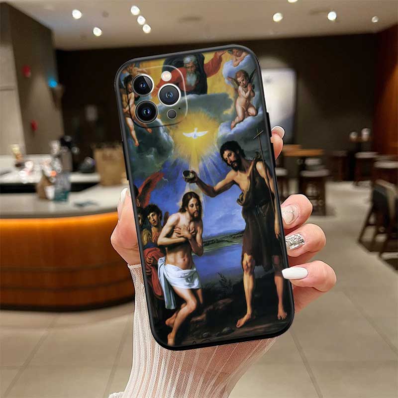 

NH44 The Baptism of Jesus Case for Samsung A11 A12 A13 A15 A52S A53 A55 A56 A70 A71 A72 A73 F06 F16 F56 S10 Plus S10e Galaxy A13 4G