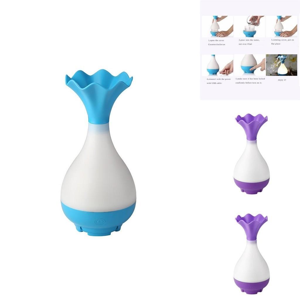 Usb Air Humidifier Ultrasonic Essential Oil Diffuser With Led Light And Purifier Features For Refreshing Atmosphere