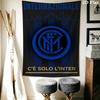Inter Milan Logo Wallpaper Threepiece Set 1 Duvet Cover 2 Pillowcase Without Core Soft And Comfortable Christmas Birthday Gift