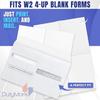 W2 tax Form Envelopes, Double Window Security Envelope for 4-Up Style W-2 Tax Forms, Self Seal, Security Tintet W-2 Tax Forms Envelopes 25 Pack