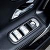 2025 Hot Racing Grills Silver ABS Car Window Glass Lift Button Trim Cover Stickers Fit For Mercedes Benz A B GLB CLA GLA Class W