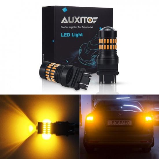 Pair 48Smd Turn Signal Light 3157 Amber Yellow LED Bulb For 01~12 Ford Escape