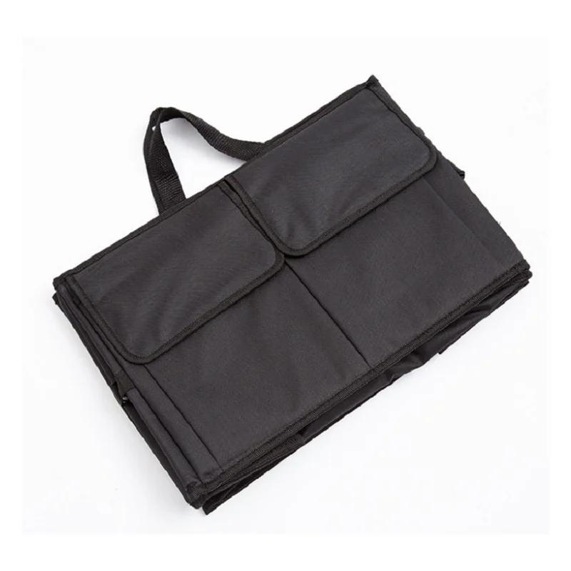 Collapsible Car Trunk Storage Box Large Capacity Multi Pockets Car Storage Container Super Durable Cargo Auto Storage Tool