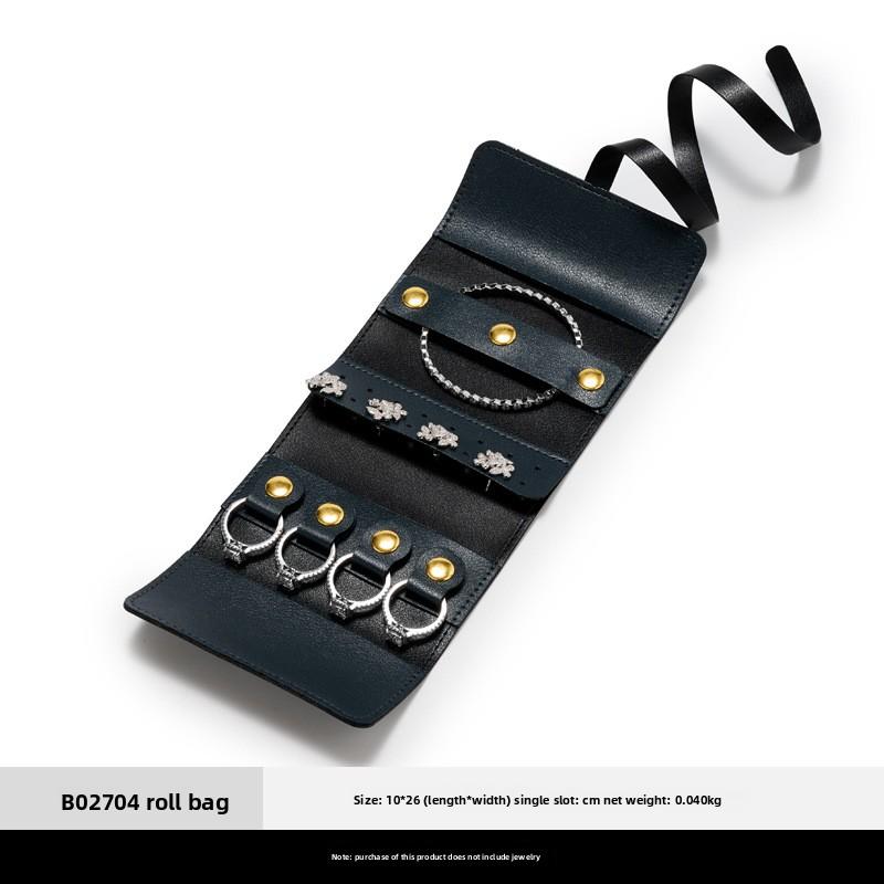 Multifunctional PU Leather Jewelry Storage Bag Portable Travel Pouch for Rings Earrings Bracelets