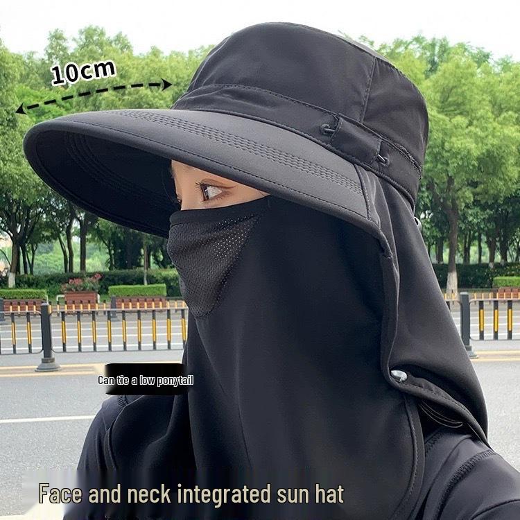 All-Around UV Protection Sun Hat with Breathable Face Shield and Neck Guard
