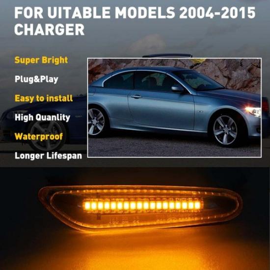 SMD LED Fender Front Side Marker Lights For Assembly BMW E90 E82 E92 E46 E83 E60