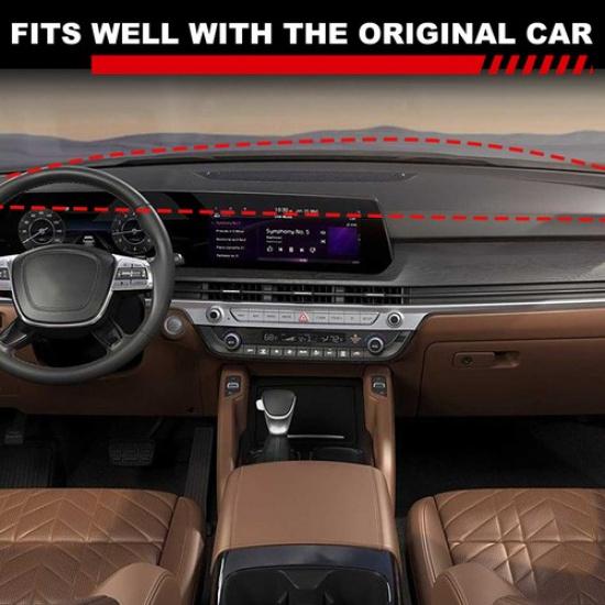 Grey Sun Protector Dashboard Mat Dash Cover Dashmat Pad For Kia Telluride 20-23