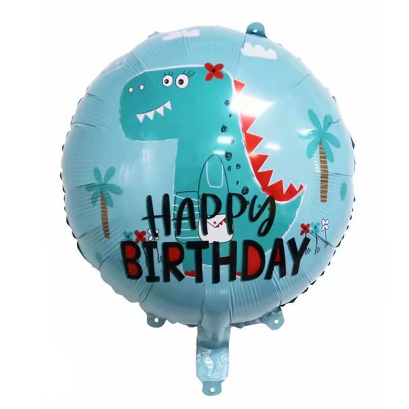 Cute Dinosaur Foil Crown Balloon - Party Decoration