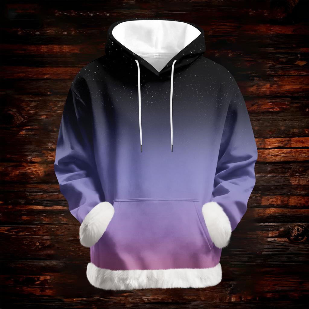 Damen Casual Mode Print Langarm Kapuzenpullover Top