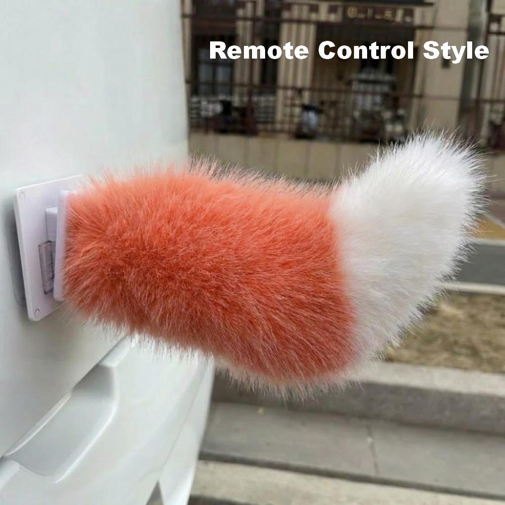 Fluffy Car Wagging Moving Tail Rechargeable Motorcycle Tail Ornament All Vehicles