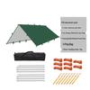 OEING Outdoor Camping Tarp with Aluminum Poles