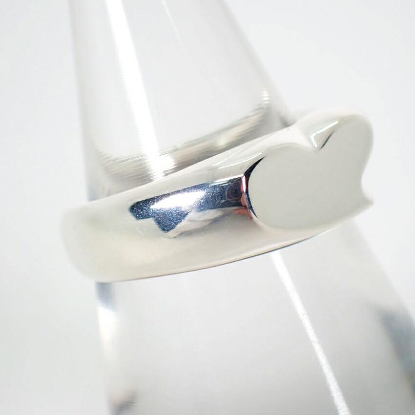 [Used] TIFFANY 925 Signet Heart Ring / Size 9 / j18-5