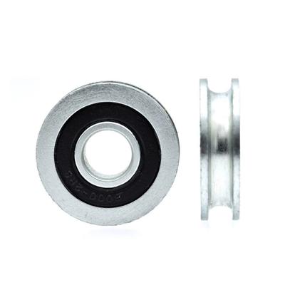 6*33*8Mm V Groove Mental Bearing Round Pulley Steel Wire Over Line Lifting Wheel Guide Wheel Mechanical Rolling Wheel