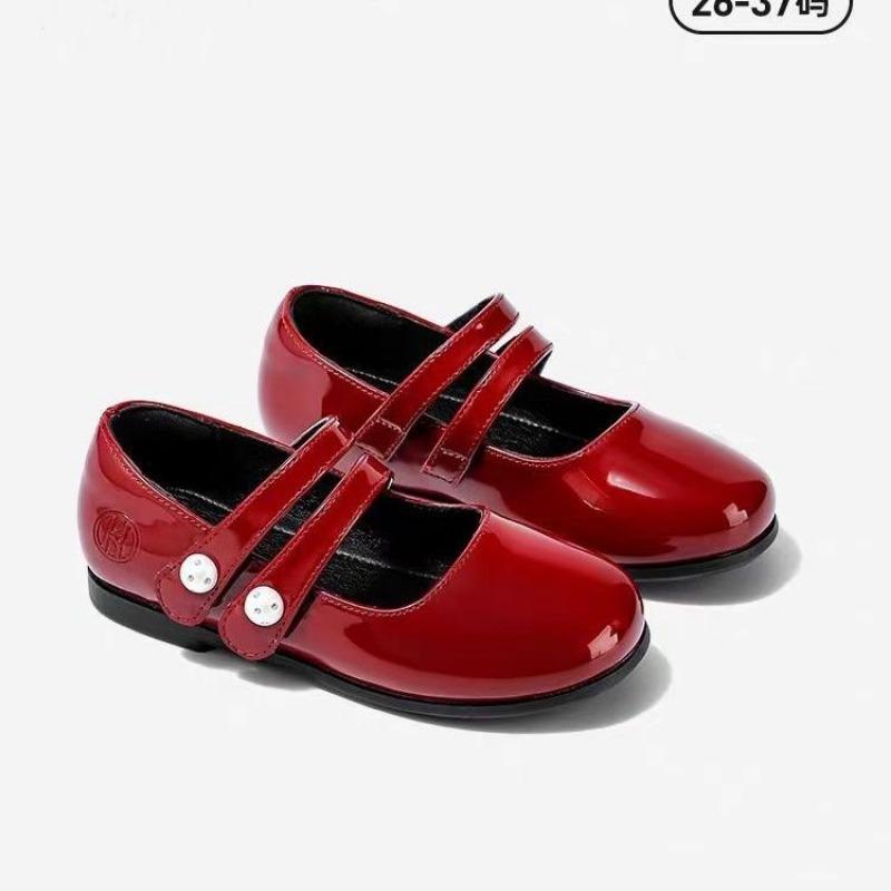 

Girls small leather shoes spring and autumn new children s soft-soled single shoes baby girl princess shoes genuine leather black performance shoes 26 yardage inner length 16.5
