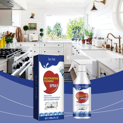 Wielofunkcyjny spray czyszczący - Wielofunkcyjny środek czyszczący do gospodarstwa domowego na silny tłuszcz w kuchni i plamy na płytkach
