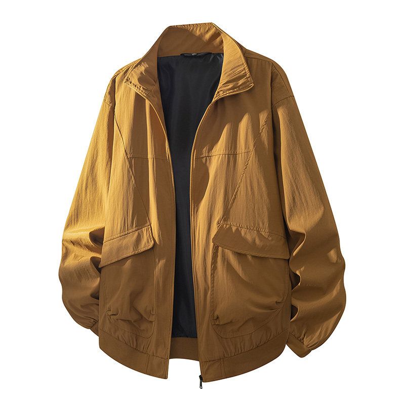 Foreign Trade Export Overplus Order Men's Jacket Spring and Autumn Loose Casual Waterproof Coat Top Men's Coat Fashion