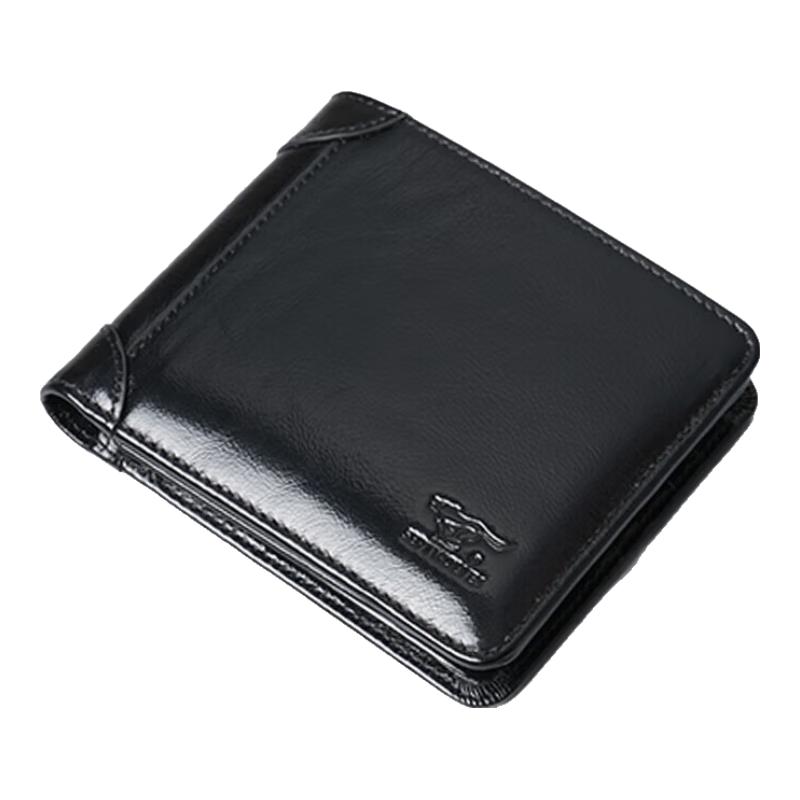 Septwolves Men s RFID-Blocking Genuine Leather Wallet