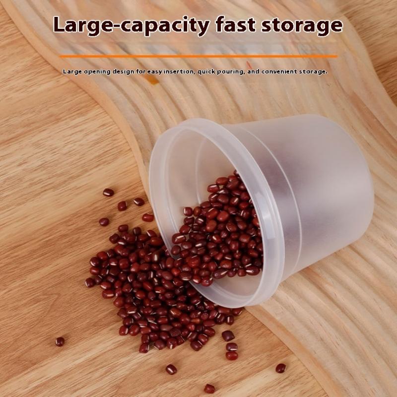 4Pcs Green Onion Fresh-Keeping Box With Lid Double-Layer Drainage Round Plastic Refrigerator Sealing Box Household