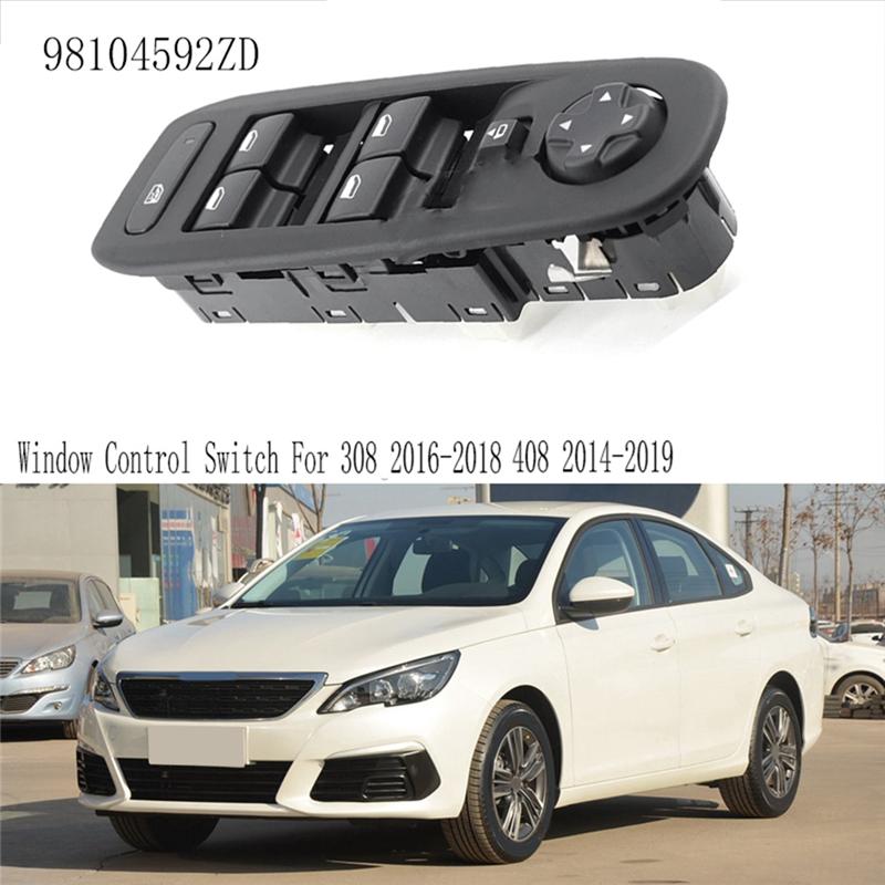 A16P-98104592ZD Window Control Switch Glass Lift Switch Button Window Regulator For New 308 2016-2018 New 408 2014-19