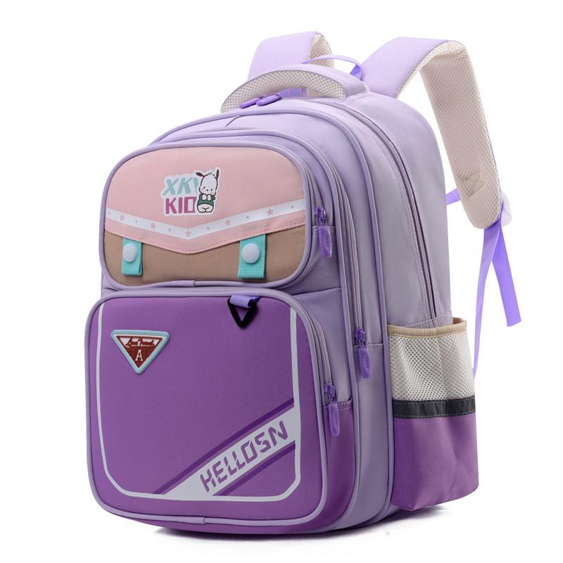 New Multi-layer Large Capacity Kids Backpack With Breathable Waterproof Oxford Fabric Ideal For Grades 1 To 3 In Fun Geometric Patterns