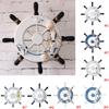 Ship Steering Wheel Net Beach Shop Home Wall Ornament