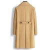 Neuer Herbst/Winter Europäischer & Amerikanischer Herren Zweireihiger Mittellanger Woll-Trenchcoat