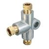 1Pcs Zinc Alloy Brake Line 3 Way T Piece Brake Pipe Connector With 3 X M8/M10 Male Short Nut For Car Brake Hoses Car Accessories