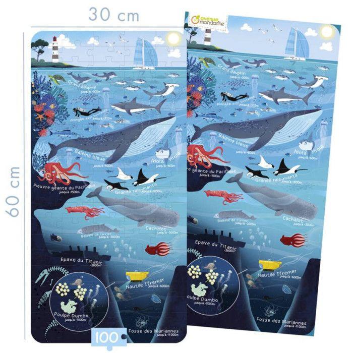 Puzzle "Monde Marin" - 100 Pièces - Jeux Éducatifs
