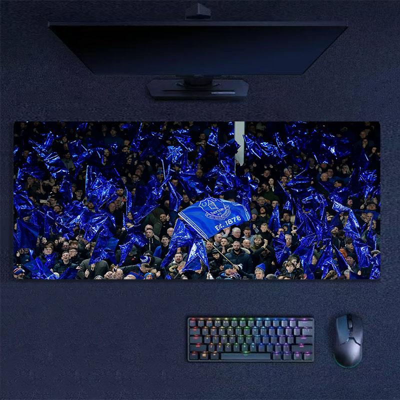 Everton Mouse Pad, Large Gaming Desk Mat, Non-slip XXL Mousepad for Laptop & Tablet, Mini PC Playmat with Stitched Edges