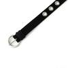 Easy Adjust Punk Belt Rivets Decors and Quick Closure System Metal Buckles for Comfortable Wear in Various Occasion  Camel 110cm long