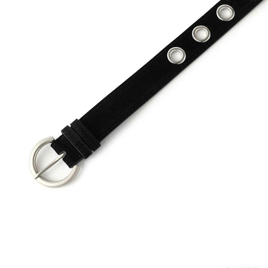Easy Adjust Punk Belt Rivets Decors and Quick Closure System Metal Buckles for Comfortable Wear in Various Occasion  Camel 110cm long