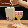 Birthday Gift for Girls Cute Bear High Legged Wine Glass Ceramic Mug Practical Gift for Best Friend Bridesmaid Wedding Souvenir