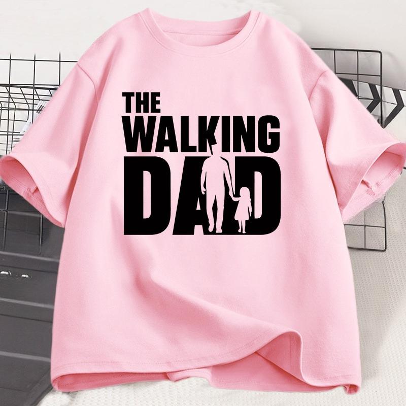 The Walking Dad Funny TShirt Funny Father and Daughter Matching Tee Shirt Cool Dad Graphic T Shirts Best Fathers Day Clothes