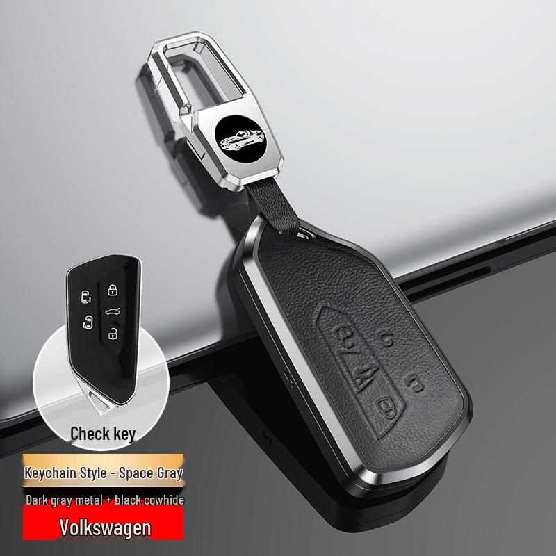 Genuine Leather Key Cover for Volkswagen Golf 8 and Teramont