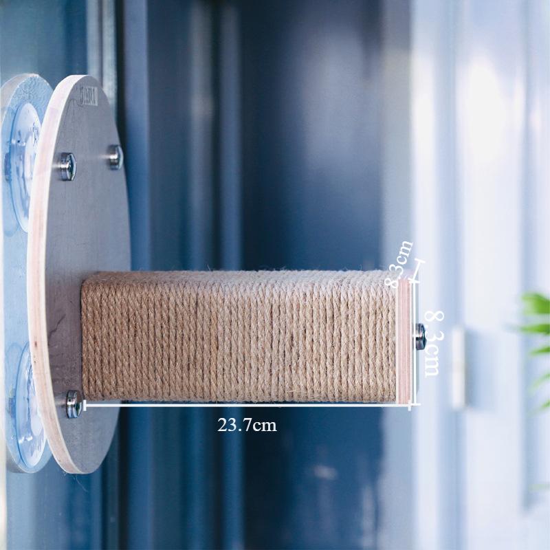 

Suction Cup Cat Climbing Wooden Scratching Pad House Cat Wall Punch-free Acrylic Hammock Cats Toy Cat Supplies Accessory