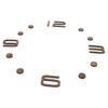 DIY Wanduhr Zubehör Holz Arabische Ziffern Kleine Runde Punkte Bauernhaus Retro Dekoration Stilles Quarz Kit