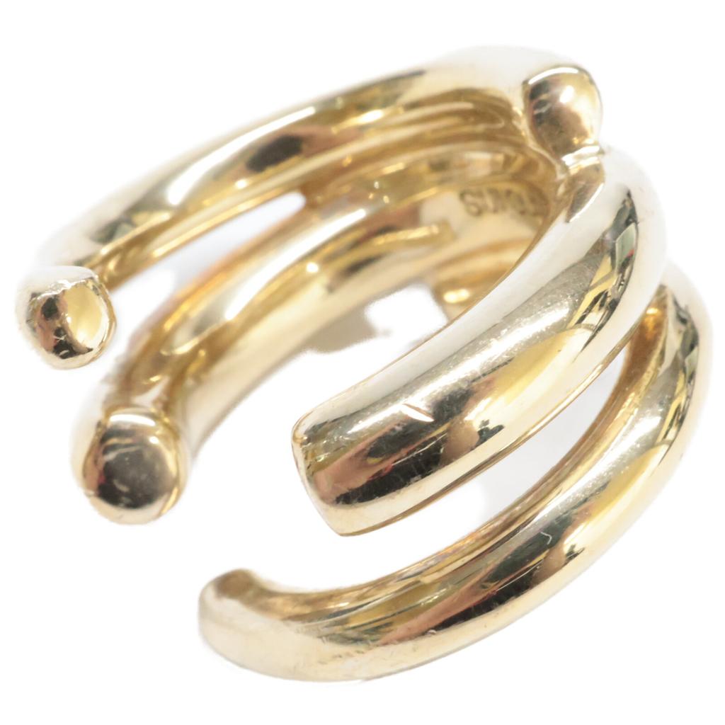 Blanc Iris 925 Circle Ring Ring Gold platedUsed