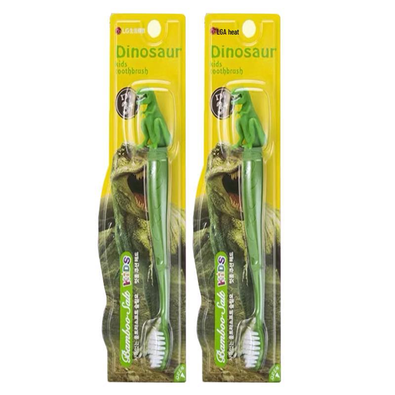 Brosse à dents pour enfants à poils souples dinosaure
