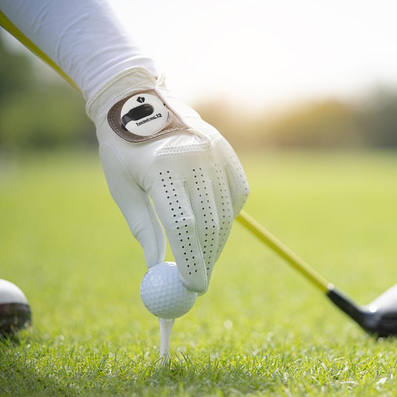 Round Golf Stroke Counter Golf Attachment Accessories with One Touch Reset Clip Counter Clicker Up To 12 Shots Score for Golf