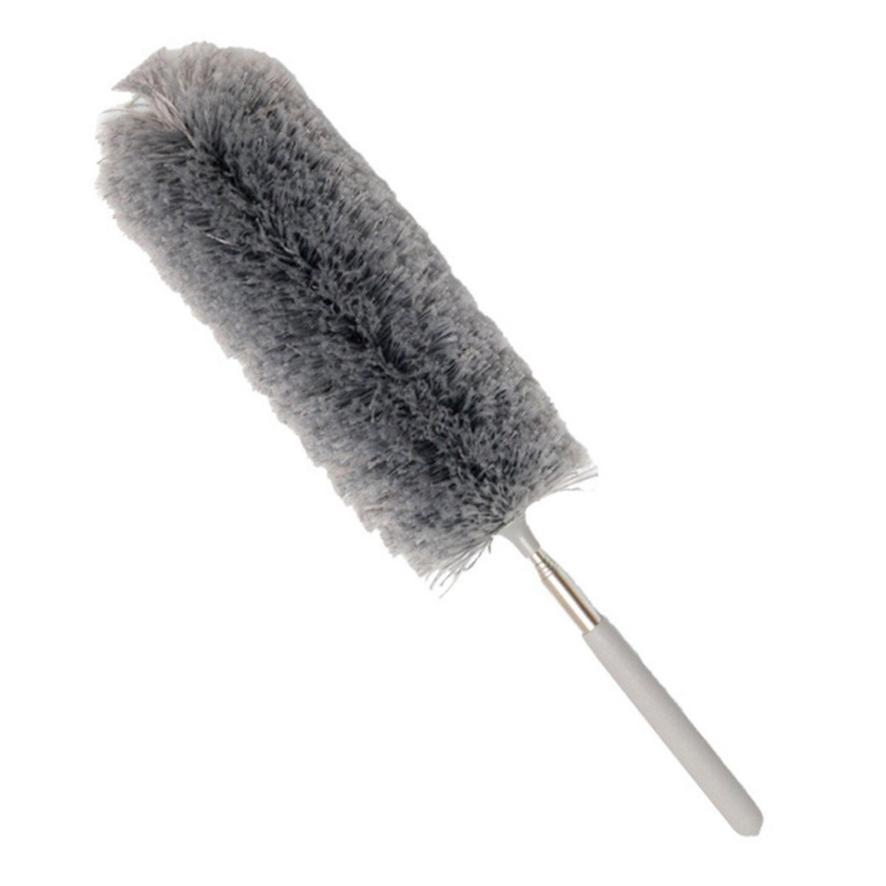 Stainless Steel Retractable Fiber Duster Non-feather Duster Dusting Duster Dust Removal Tool