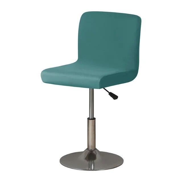 

Эластичный однотонный короткий чехол на заднюю панель из спандекса, чехол на барный стул, безрукий чехол на сиденье для стула для отеля, банкета, чехлы на стул для гостиной шоколадный