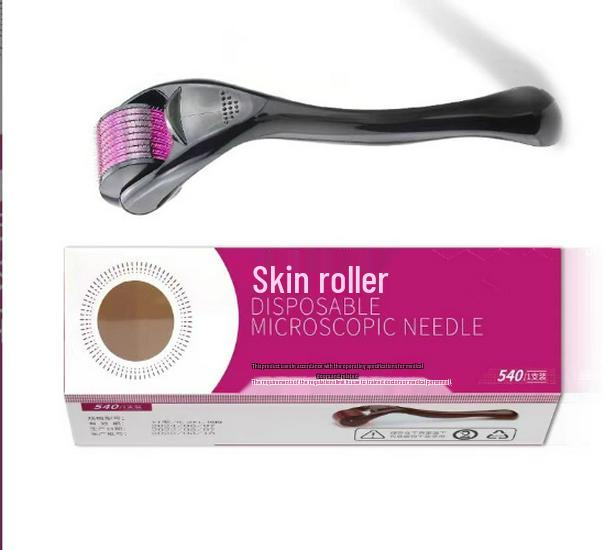 CrossMTS Facial Microneedle Roller - 540 Disposable Needles for Home Use
