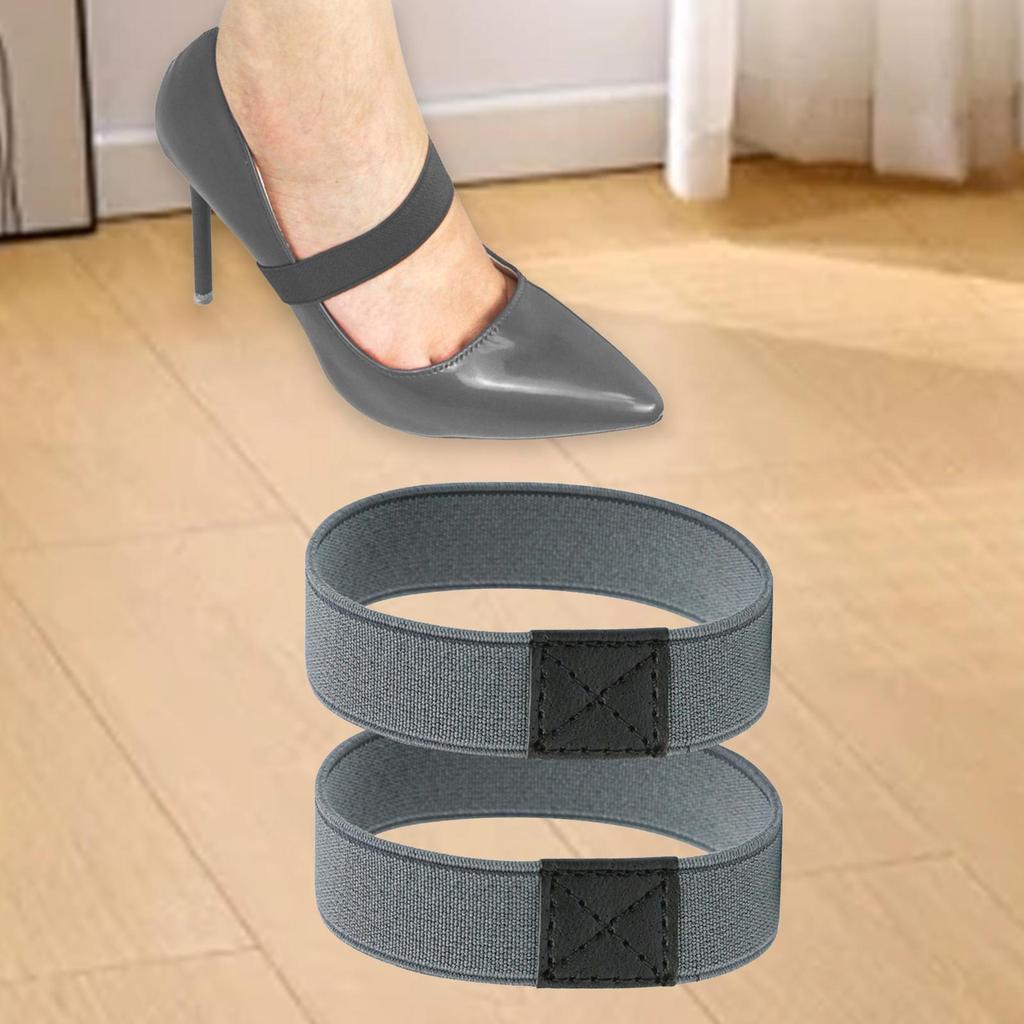 2 Pieces Elastic Shoe Straps for Women Girls Belt Shoelaces Elastic Band for Flats Leather Shoes Dance Shoes Stilettos Sandals