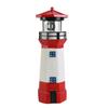 Lighthouse Shape Solar LED Light Garden Fence Yard Outdoor Adornment Smart Sensor Beacon Rotating Lamp Solar Light Decor