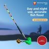 Removable Fishing Rod Lighting Stick Bite Alarm LED Night Tackle  Fishing