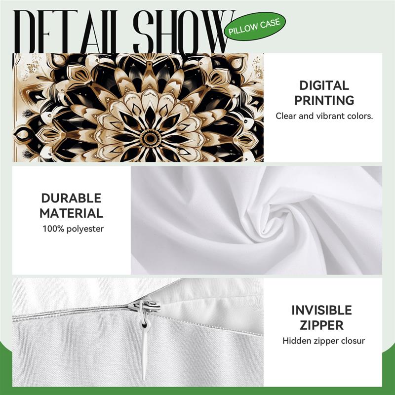 Mandala Pattern Cushions Pillowcase Printed Polyester 45X45Cm Throw Pillow Cover Decorative Sofa Cushion Pillowslip Home Decor